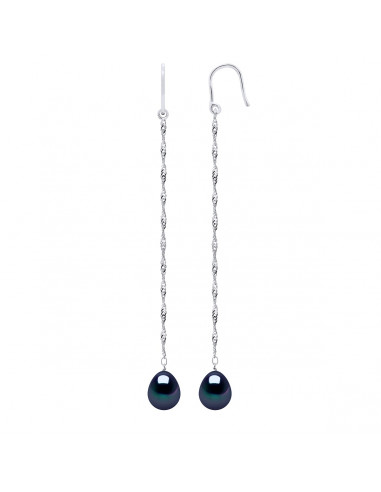 925 Thousand Silver Earrings & Freshwater Water Culture Beads Pacific Pearls