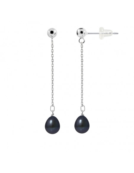 Pear Pear Pearl Beads Pearl Earrings - 2 Colors - 925 Silver - Ariane