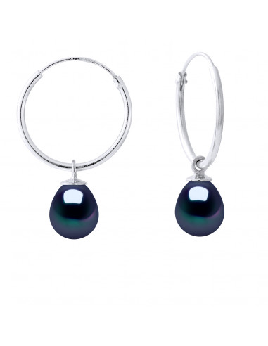 Perle di coltura dei orecchini creola - 5 colori - 925 argento - Miranda