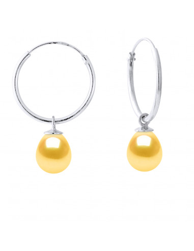 Perle di coltura dei orecchini creola - 5 colori - 925 argento - Miranda