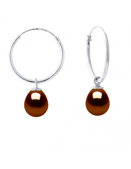 Pendientes criollos Culture Beads - 5 colores - 925 Silver - Miranda