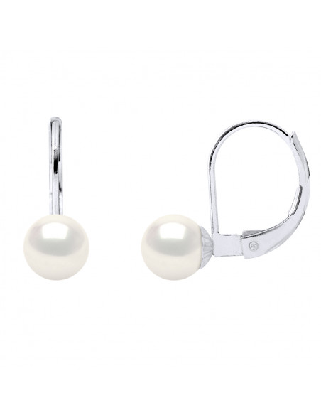 Pendientes para dormir de cuentas de cultura - 3 colores - Plata 925 - Camelia