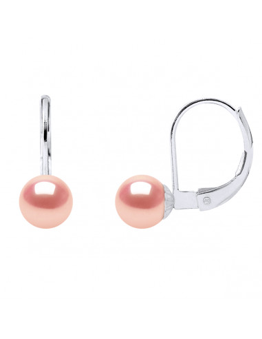 Perle di coltura orecchini addormentato - 3 colori - Argento 925 - Camelia