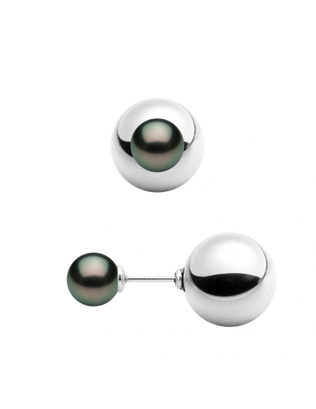 Round Tahiti Beads Round Tahiti Beads 8-9 mm - Silver 925 - ERANKA