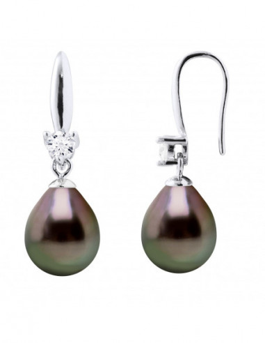 925 silver jewelery pendants and Tahitian pearls pears 8 mm - Kendahmar