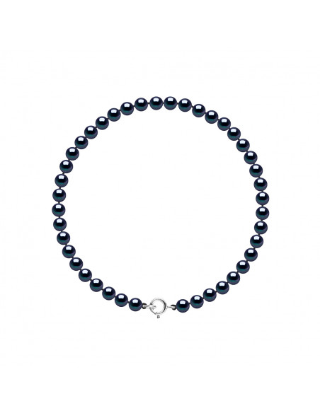 Braccialetto in argento sterling e perline di cultura casuale reale