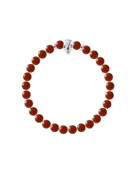 Armbandkopf des Todes und des etablierten etates - Silber 925 - Skully