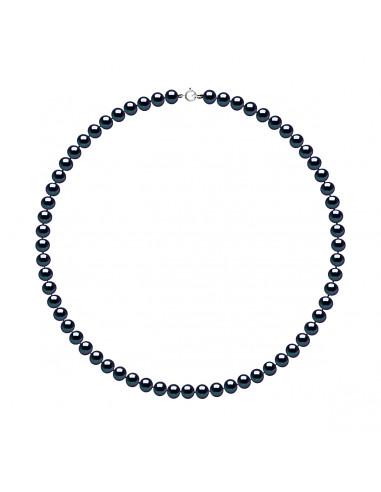 Halskette Rang von Halbrund Semi Runde 6 mm - Goldschließe - 2 Farben - Coralie