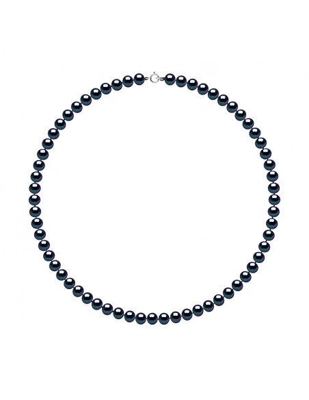 Collana Rank of Semi Round Semi Round 6 mm - Chiusura d'oro - 2 colori - Coralie