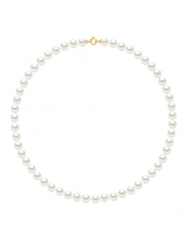 Collana rotonda per perle da 9 mm - lunghezza 50 cm - 2 colori - Clospelli d'oro - Milla