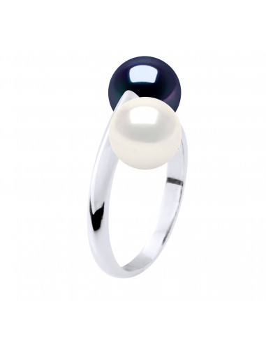 Ring I und mir in Gold- und Rundkultur-Perlen 7 mm - Mary