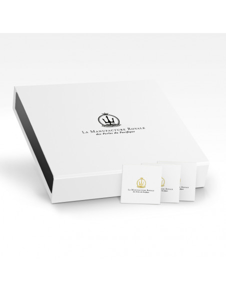 Cable de oro y cultivo redondo Pearl 9 mm - 2 colores - Chloe