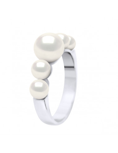 Granos de cultivo redondo 4 y 7 mm - 3 colores - Plata 925 - Rosy