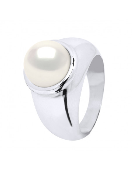 Pulsante di perle in argento Knight 925 e culturale 9-10 mm - 2 colori - Lena