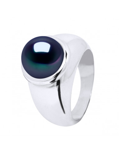 Silver Knight 925 and Culture Pearl Button 9-10 mm - 2 Colors - Lena