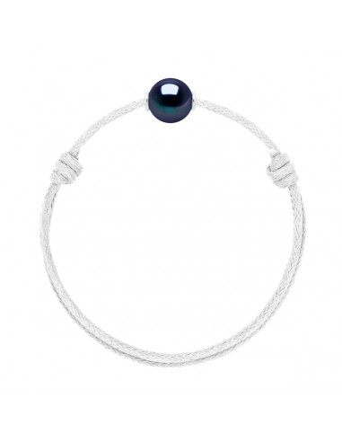 Collegamento Collegamento Branco di cultura di lusso 10 mm - 10 Colore del cavo - Argento 925 - MONA