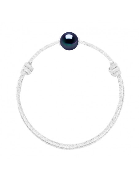 Collegamento Collegamento Branco di cultura di lusso 10 mm - 10 Colore del cavo - Argento 925 - MONA