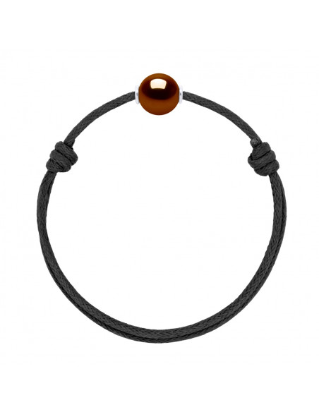 Collegamento scorrevole di lusso Black Culture Pearl 10mm - 8 colori perla - 925 - MIA