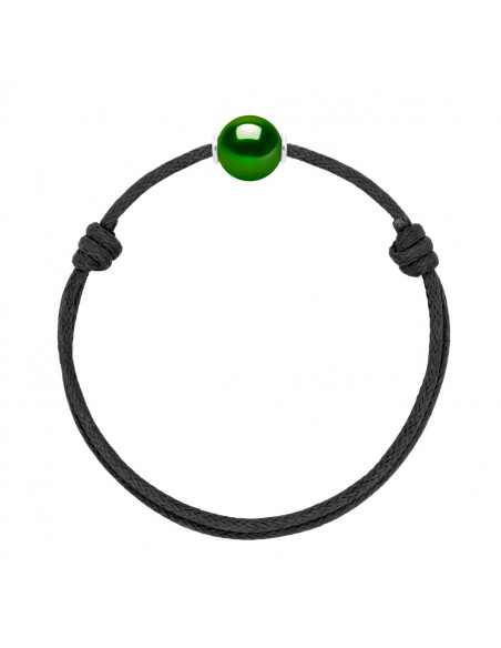 Collegamento scorrevole di lusso Black Culture Pearl 10mm - 8 colori perla - 925 - MIA