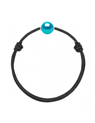 Collegamento scorrevole di lusso Black Culture Pearl 10mm - 8 colori perla - 925 - MIA