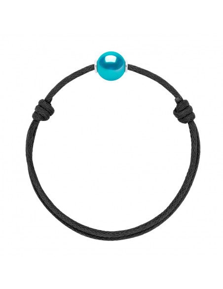 Collegamento scorrevole di lusso Black Culture Pearl 10mm - 8 colori perla - 925 - MIA