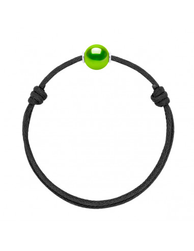 Collegamento scorrevole di lusso Black Culture Pearl 10mm - 8 colori perla - 925 - MIA