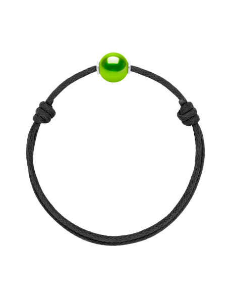 Collegamento scorrevole di lusso Black Culture Pearl 10mm - 8 colori perla - 925 - MIA