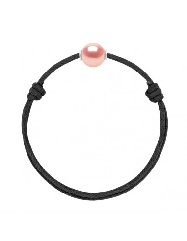 Collegamento scorrevole di lusso Black Culture Pearl 10mm - 8 colori perla - 925 - MIA