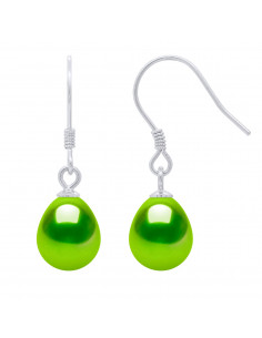 Boucles d'Oreilles Pendantes Perles de Culture Poires - 4 Coloris - Argent 925 - LILY
