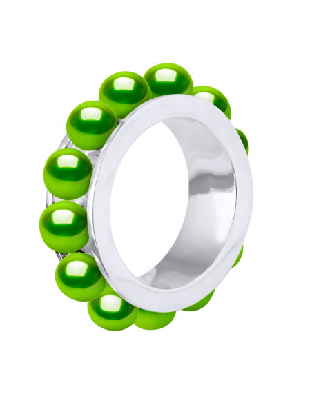 925 silver alliance and 4 mm culture pearls - 4 colors - Aya