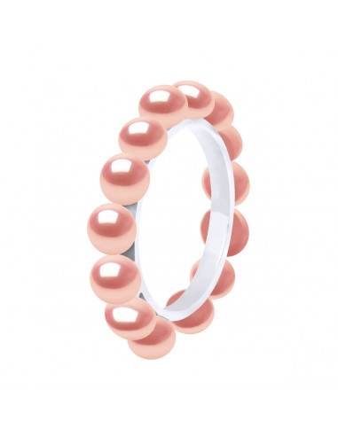 925 silver alliance and 4 mm culture beads - 3 colors - Kaya