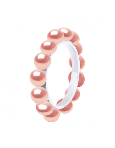 925 silver alliance and 4 mm culture beads - 3 colors - Kaya