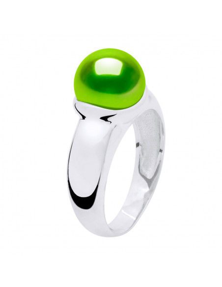 Anello per perle di coltura Cultura in argento 925 - 3 colori - Erika