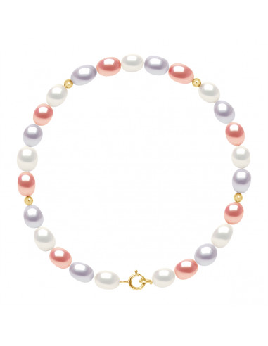 Verschluss Armband und Kultur Kultur Perlen Kultur Perlen 4mm - 3 Farben - Maddy