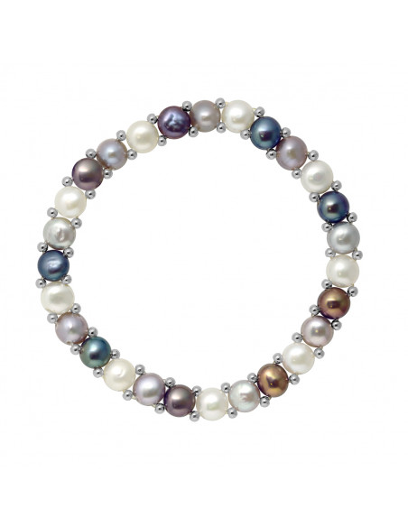 Braccialetto per perle di cultura da 4 mm - 4 colori - Lena