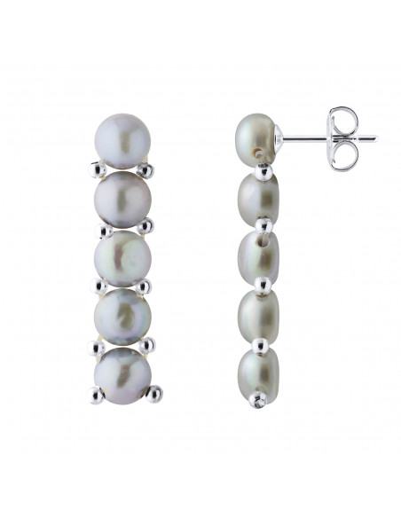 4 mm culture pearl earrings - Lena