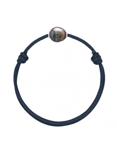 Braccialetto di lusso 925 argento e tahiti perla 10 mm - diversi colori - Teahea