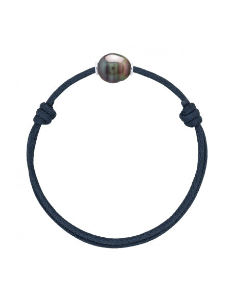 Braccialetto di lusso 925 argento e tahiti perla 10 mm - diversi colori - Teahea