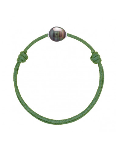 Braccialetto di lusso 925 argento e tahiti perla 10 mm - diversi colori - Teahea