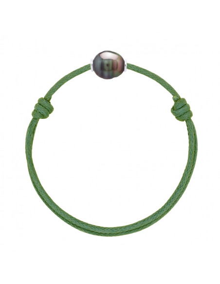 925 Silber Luxus Link Armband und Tahiti Pearl 10 mm - Mehrere Farben - TeeHea