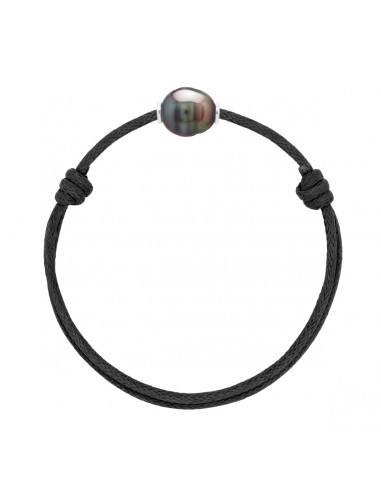 925 silver luxury link bracelet and tahiti pearl 10 mm - several colors - teahea