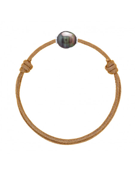 Braccialetto di lusso 925 argento e tahiti perla 10 mm - diversi colori - Teahea