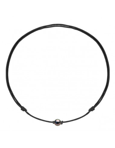 Collana regolabile Collana Tahitian Tank Round 10-11 mm - 5 colori del cavo - FANOE