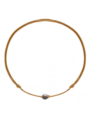 Collar de perlas Tahití 10 mm Tahiti - Enlace ajustable en 5 colores - TAHAA