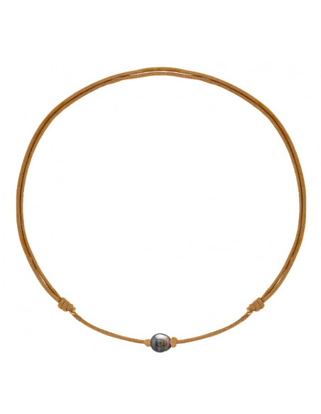 Collar de perlas Tahití 10 mm Tahiti - Enlace ajustable en 5 colores - TAHAA