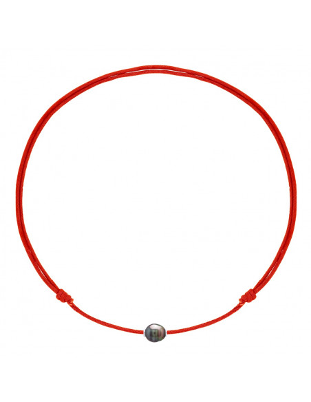 Collana di link di lusso 925 argento e tala Tahiti 10 mm - 5 colori del cavo - Teahea