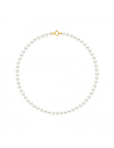 Collier Rang de Perles de Culture 5 mm Fermoir Or - 3 Coloris - CLIVIA