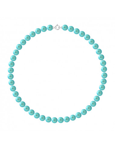 Gold Prestige Necklace Culture Pearl Rank 9 mm - 45 cm - 5 Colors - Antynia