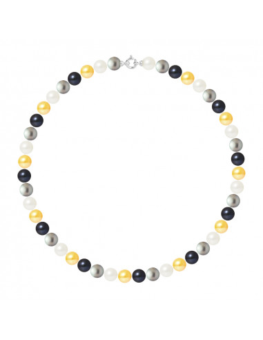 Gold Prestige Necklace Culture Pearl Rank 9 mm - 45 cm - Antynia