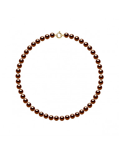 Collana RAZ in oro da 40 cm e perline di coltura da 8 mm - 6 colori - Antonia